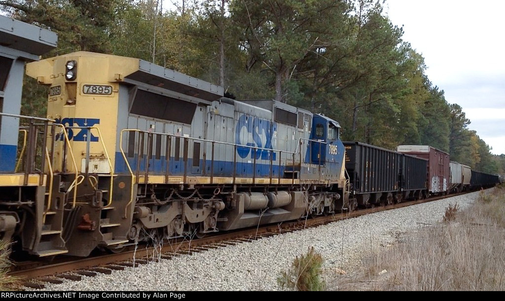 CSX 7895 runs second